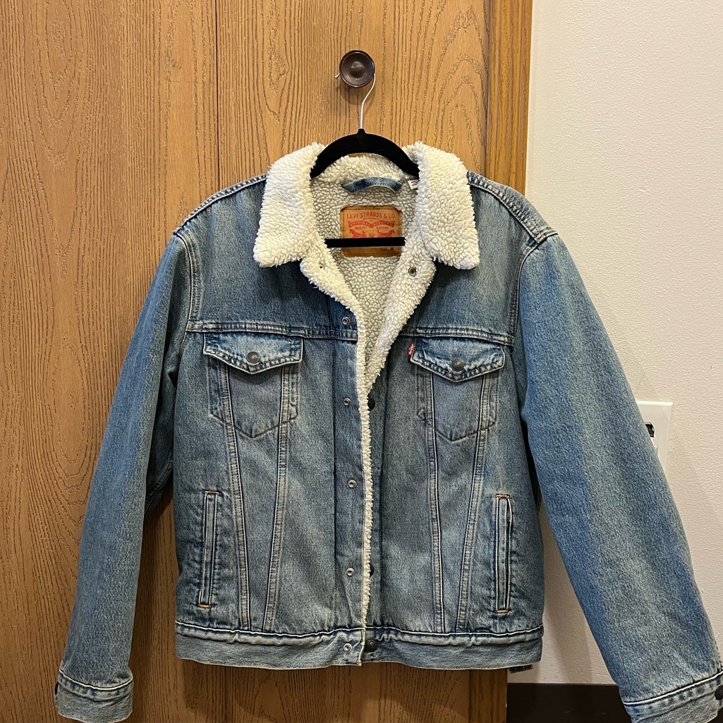 Levi's Blue Sherpa Trucker Jacket